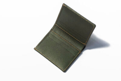 محفظة نوريكس - محفظة ثنائية - جلد طبيعي - زيتي