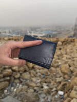 المحفظة الثلاثية ـ رجالي جلد طبيعي ـ اللون الكحلي