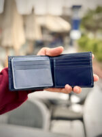 ⁦المحفظة كلاسيك ـ جلد طبيعي ـ اللون الكحلي⁩ - الصورة ⁦2⁩